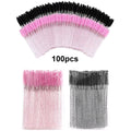 100Pcs Disposable Eyelash Brushes Spoolies Micro Lash Mascara Wands Combs Wholesale for Eyelash Extension Makeup